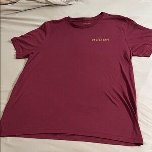Angels Burgundy Short Sleeve Tee